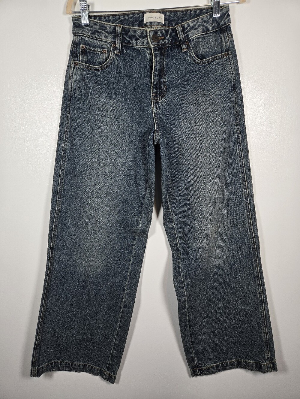 PacSun Casey Low Rise Baggy Wide Leg Denim Jeans Size 26 Grunge Skater Y2K Style